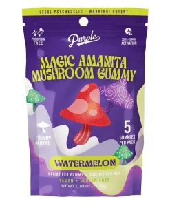 PURPLE MUSHROOM ENHANCED MICRODOSE GUMMIES | STRAWBERRY